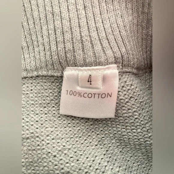 Gray Cotton Sweatpants Drawstrings stripes men's Size 4 Waist 33-40
